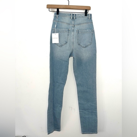 FAVORITE DAUGHTER NWT Jordie High Waist Distressed Straight Leg Jeans Size 24 - Picture 7 of 13
